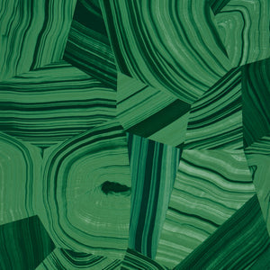 Schumacher - Agate Slice - Malachite Green - 5013891 - Wallpaper