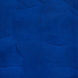 Schumacher - Hand Combed Plaster - Yves Blue - 5013950 - Wallpaper