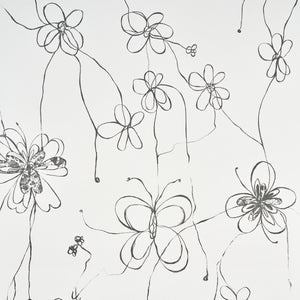 Schumacher - Come Back As A Flower - Soft Black - 5014090 - Wallpaper
