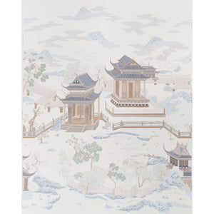 Schumacher - Coromandel Panel Set - Alabaster - 5014160 - Wallpaper