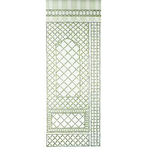 Schumacher - Bamboo Trellis Panel B - Green - 5014400 - Wallpaper