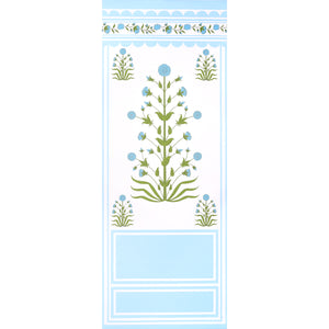 Schumacher - Royal Poppy Panel A - Blue - 5014431 - Wallpaper