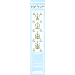 Schumacher - Royal Poppy Panel B - Blue - 5014441 - Wallpaper