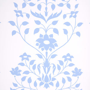Schumacher - Jaipur Mughal Flower - Blue - 5014460 - Wallpaper