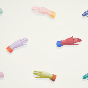 Schumacher - Manos - Multi On Ivory - 5014480 - Wallpaper