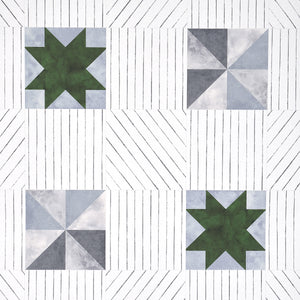 Schumacher - Alexander - Dutch Green & Slate - 5014552 - Wallpaper