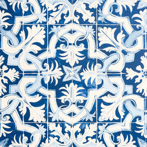 Schumacher - Azulejos - Azure - 5015120 - Wallpaper
