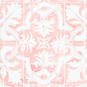 Schumacher - Azulejos - Pink - 5015122 - Wallpaper