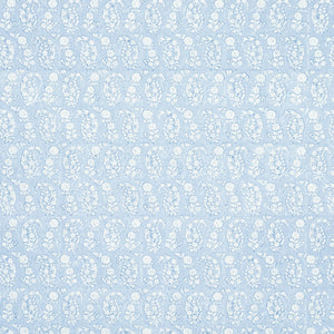 Schumacher - Arita Block Print - Cornflower - 5015240 - Wallpaper