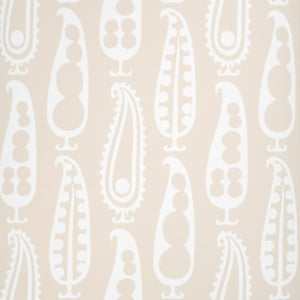 Schumacher - Paisley Peas - Natural - 5015382 - Wallpaper