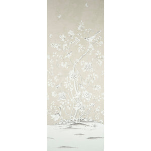 Schumacher - Chinois Palais Panel - Stone - 5015440 - Wallpaper