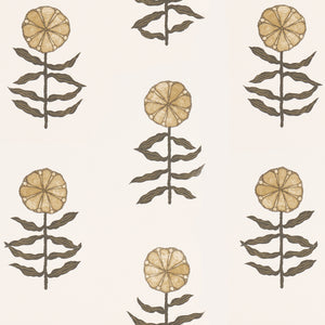 Schumacher - Pretty Petals - Neutral - 5015450 - Wallpaper