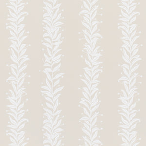 Schumacher - Tendril Stripe - Natural - 5015491 - Wallpaper