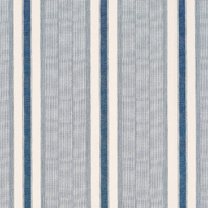Schumacher - Ipala Stripe Vinyl - Ocean - 5015801 - Wallpaper