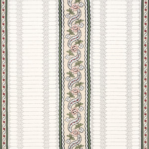 Schumacher - Serena Stripe - Rose - 5015932 - Wallpaper