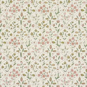 Schumacher - Frances Scallop Floral - Petal - 5015960 - Wallpaper
