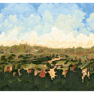 Schumacher - Appian Way 4 Panel Set - Daylight - 5016040 - Wallpaper