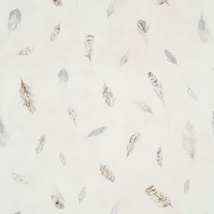 Schumacher - Woodland Feathers - Pebble - 5016060 - Wallpaper