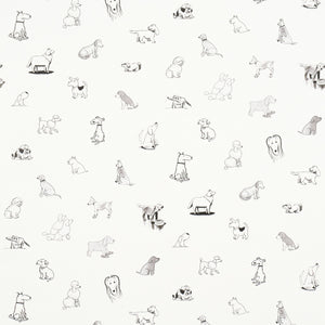Schumacher - Good Dogs Everywhere - Black & White - 5016130 - Wallpaper