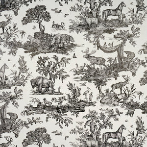 Schumacher - Western Toile - Carbon - 5016440 - Wallpaper