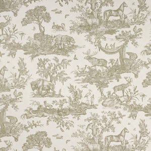 Schumacher - Western Toile - Stone - 5016442 - Wallpaper
