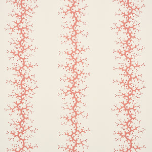 Schumacher - Coral Stripe - Coral - 5016450 - Wallpaper