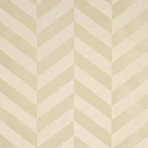 Schumacher - Staggered Chevron Sisal - Ivory - 5016560 - Wallpaper