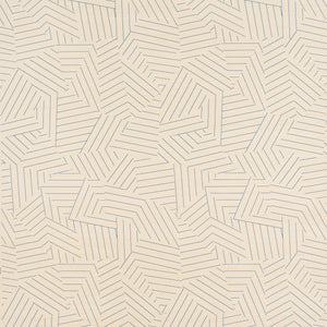 Schumacher - Deconstructed Stripe Sisal - Cobalt - 5016581 - Wallpaper