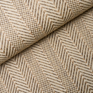 Schumacher - Zig Zag Paperweave - Flax - 5016601 - Wallpaper