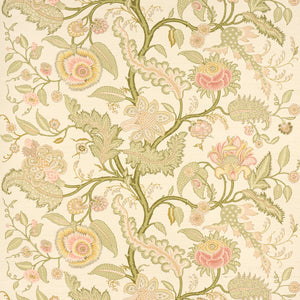 Schumacher - Sinhala Sisal - Pink & Green - 5016690 - Wallpaper