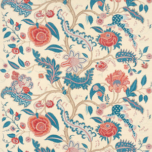 Schumacher - Sinhala Sisal - Rouge & Indigo - 5016691 - Wallpaper