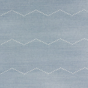 Schumacher - Rivet Stripe Sisal - Chambray - 5016710 - Wallpaper