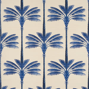 Schumacher - A Palm Is A Palm Sisal - Indigo Palm Grove - 5016962 - Wallpaper