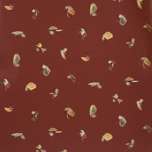 Schumacher - Fly Fishing - Russet - 5016992 - Wallpaper