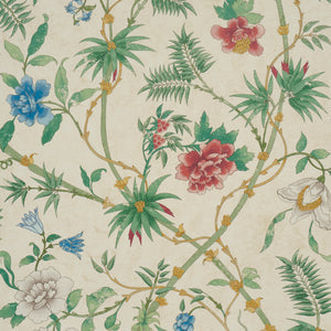 Schumacher - Arasi Botanical - Parchment - 5017171 - Wallpaper