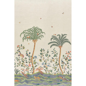 Schumacher - Spotswood Crewel 2 Panel Set - Multi - 5017320 - Wallpaper