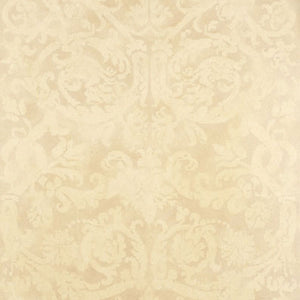 Schumacher - Pontine Damask - Bone - 529110 - Wallpaper