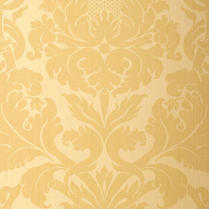 Schumacher - Fiorella Damask - Yellow - 529191 - Wallpaper