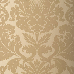 Schumacher - Fiorella Damask - Oatmeal - 529193 - Wallpaper