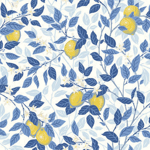 Schumacher - CitrontrAD - Blue And Yellow - 6150 - Wallpaper