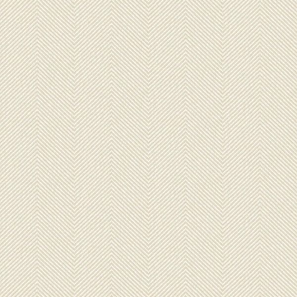 Seabrook Caf Chevron Buttermilk Wallpaper