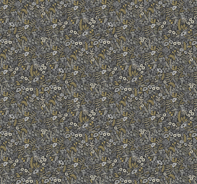 Rifle Paper Co. Tapestry Black/Beige Wallpaper