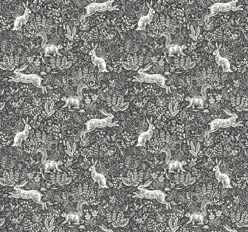 Rifle Paper Co. Fable Black/White Wallpaper