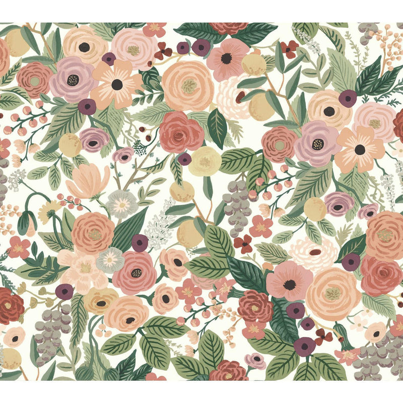 Rifle Paper Co. Garden Party Burgundy Wallpaper