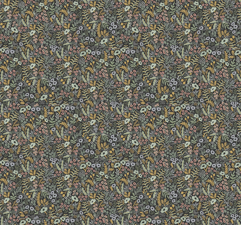 Rifle Paper Co. Tapestry Black Wallpaper