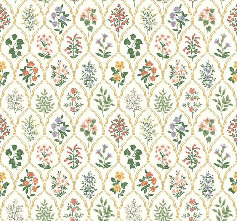 Rifle Paper Co. Hawthorne Cream Wallpaper