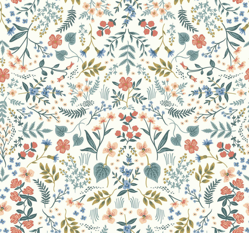 Rifle Paper Co. Wildwood Beige/Coral Wallpaper