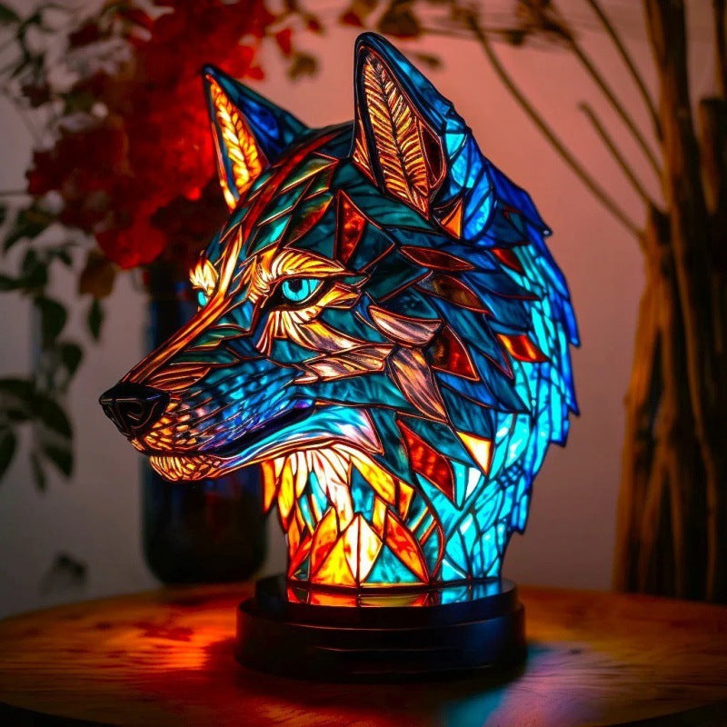 3D Colored Animal Light Desk Lamp Animal Series Decorative Night Light Animal Elephant Owl Cat Vintage Table Lamp Home Decoration glodeco