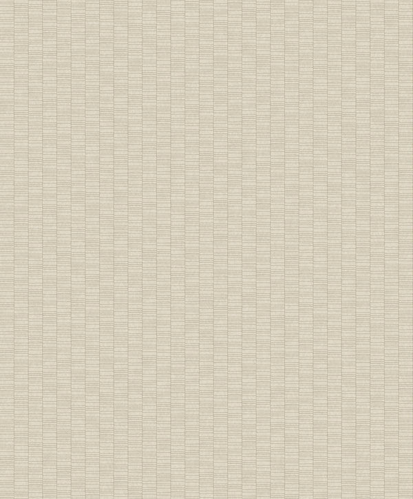 Seabrook Deco Spliced Stripe Parchment Wallpaper
