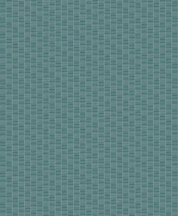 Seabrook Deco Spliced Stripe Perry Teal Wallpaper